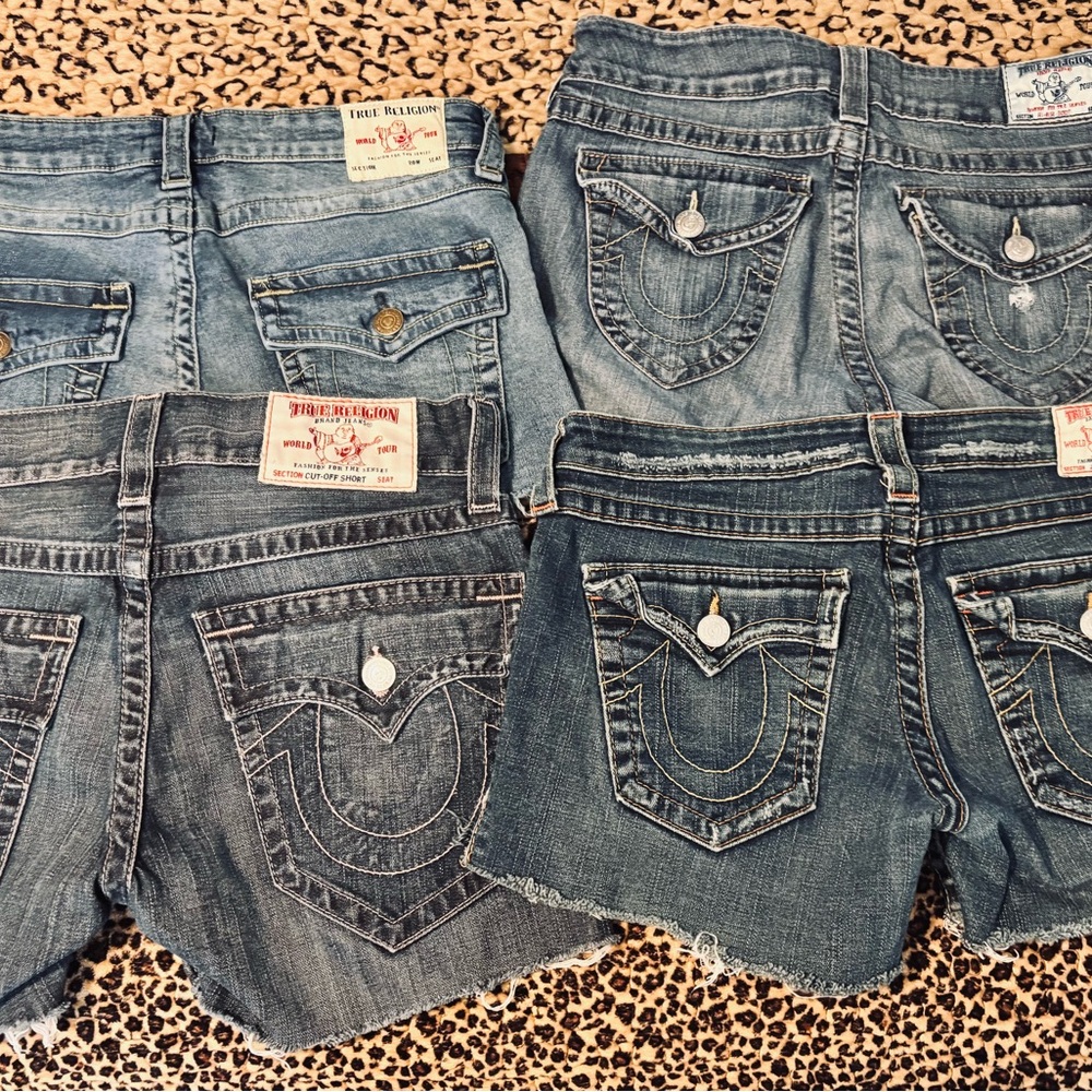 True Religion Denim Shorts Collection